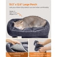 thumbnail image 3 of Torre Cat Tree Feandrea de 74 cm para gatos medianos, 5 kg, color gris, 3 of 9