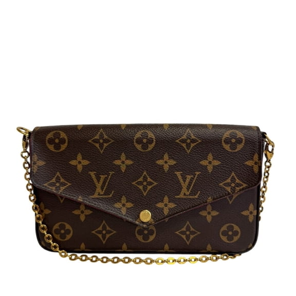 Pre-Owned LOUIS VUITTON M61276 Pochette Felicie 2-way Chain Shoulder Bag Monogram Brown Women's