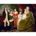 thumbnail image 2 of Ezra Ames 14x12 Black Ornate Wood Framed Double Matted Museum Art Print Titled: Mrs. Noah Smith and Family (C. 1830), 2 of 5