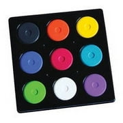 Jack Richeson Mini Tempera Cakes with Tray, Assorted Colors, Set of 9