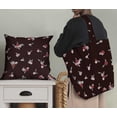 thumbnail image 4 of Soimoi Minky Red Fabric By the Yard - 56 Inch Wide - Florals, Leaves Print Fabric - Elegant & Beautiful Patterns for Fashion and Home Decor Printed Fabric, 4 of 6