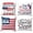 Multicolor A, variant on Independence Day Linen Pillow Cover, patriotic flag themed pillow case, soft washable fabric for holiday home festive decoration,,Multicolor B
