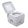 thumbnail image 3 of Veryke 2.6 Gallon Portable Toilet, Outdoor Travel Toilet, Outdoor Toilet for Camping, Hiking, Boating, Gray, 3 of 5