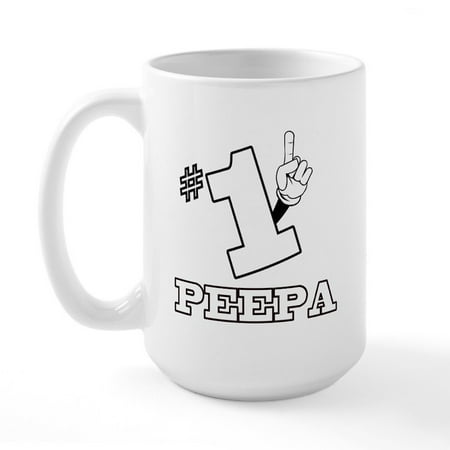 

CafePress - #1 PEEPA Large Mug - 15 oz Ceramic Large Mug