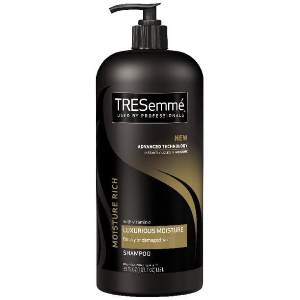 TRESemmé Moisture Rich Shampoo with Pump Professional Quality Salon-Healthy  Look and Shine Moisture Rich Formulated with Vitamin E and Biotin for Dry  Hair 39 oz -2 Pack 