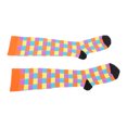 thumbnail image 1 of 1 Pair Compression Socks, Fashion Colorful Breathable Knee High Compression Stockings, Promote Blood Circulation, Great Support For , Running, Nursing, Athletic, 1 of 8