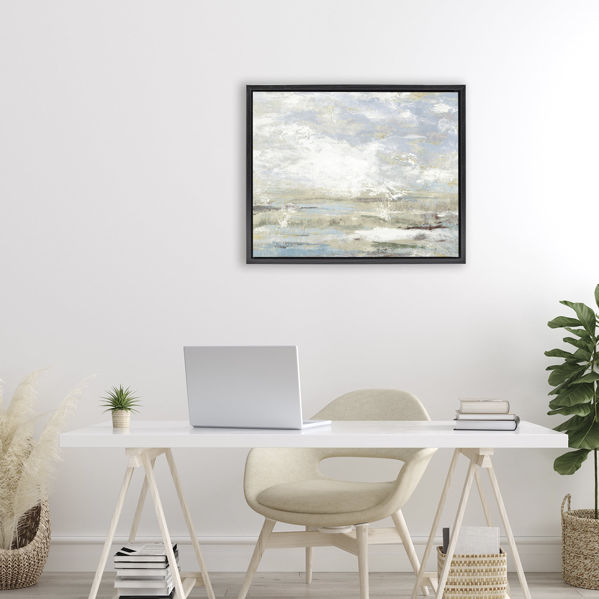 Stupell Industries Morning Mood Impression Black Framed Floater Canvas Wall Art, design by Lanie Loreth