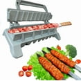 thumbnail image 2 of NewSingle Row Kebab Maker Bbq Meat Skewer Machine Kebab Press Maker Reusable Plastic Bbq Skewer Maker Kebab Preparation BBQ Tool, 2 of 10