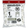 thumbnail image 2 of T-Lock 1/32" (1mm) 250 Clips" PERFECT LEVEL MASTER Professional" Anti lippage" Tile Leveling System - (spacers only), Red Wedges not Included and Sold Separately!, 2 of 2