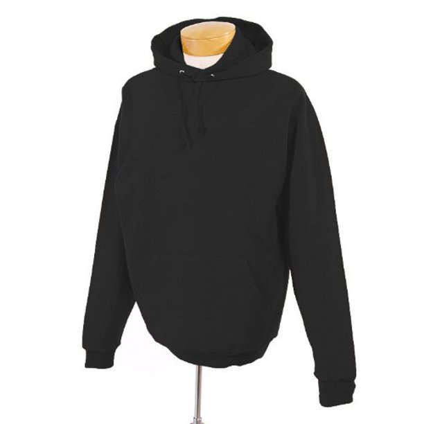 Jerzees adulto doble forrado con capucha jersey, negro, grande Jerzees Sudadera