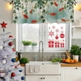 thumbnail image 5 of 2 Pack Valances for Window, Japanese Carp Fish Short Curtains for Kitchen Bedroom Living Room, Oriental Art Vintage Leaves Vines Koi Fish Rod Pocket Small Window Treatment Valance Drapes 60 x 18 Inch, 5 of 8