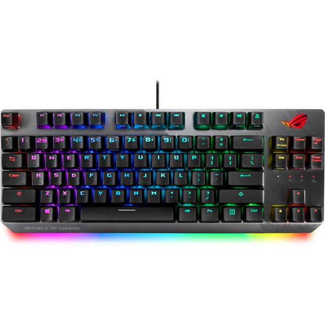 Teclado Gamer ASUS X806 STRIX SCOPE NX TKL Brown Alámbrico RGB