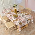 thumbnail image 3 of Breast Cancer Awareness Pink Ribbon Floral Rectangle Tablecloth 60"x102",Waterproof Polyester Rectangle Table Cloth, Wipeable Spillproof Polyester Tablecloth for Dining, Camping, Indoor and Outdoor, 3 of 6