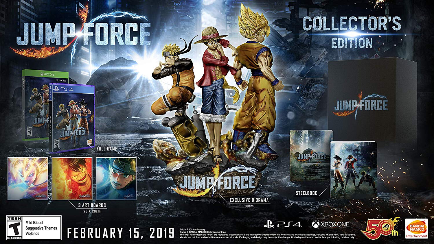 Jump Force Collector S Edition Bandai Namco Xbox One Walmart - how to get really fast jump force roblox super power
