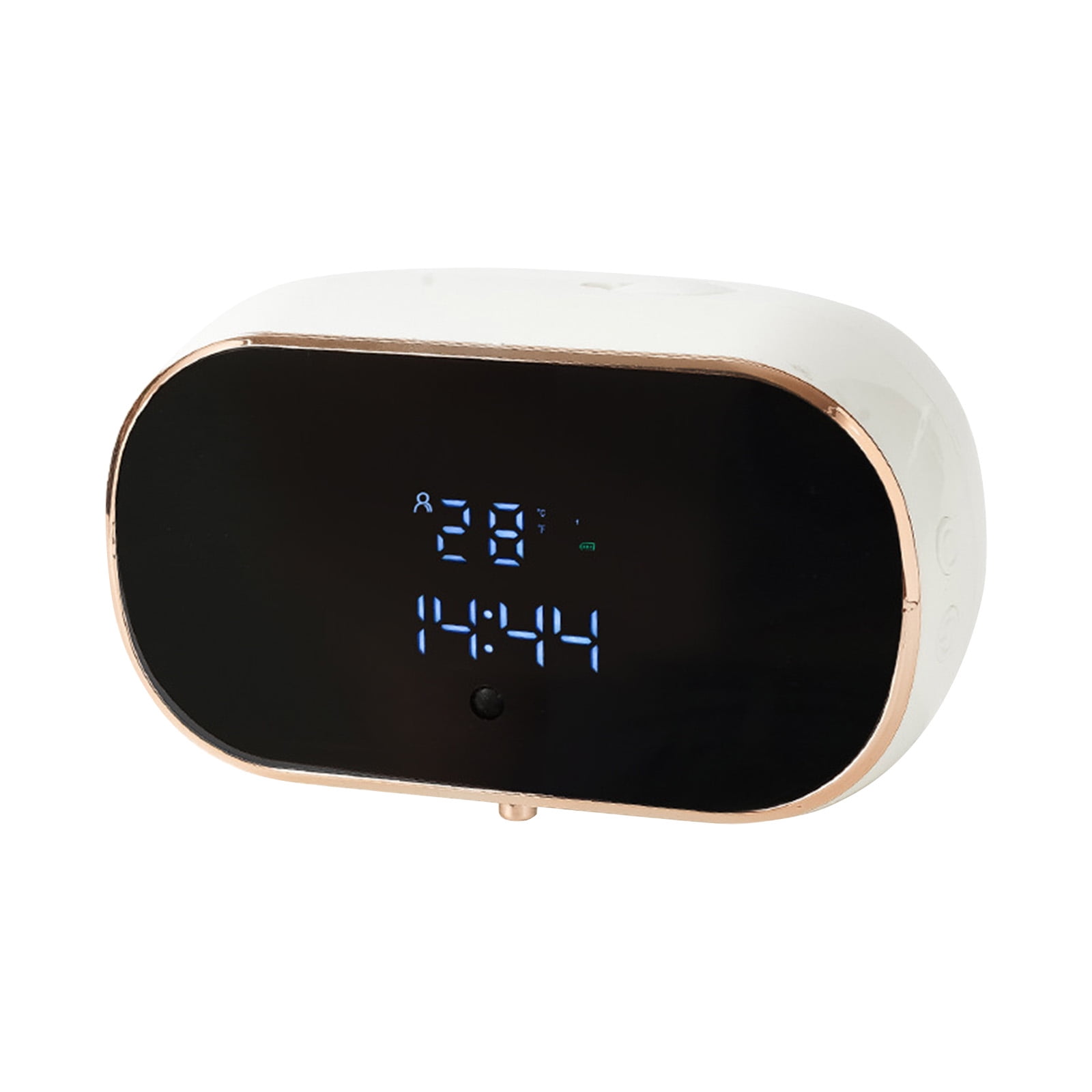 Automatic Touchless Soap Dispenser Wall Mounted Rechargeable Foam Machine with Digital Temperature Display for Bathroom and Kitchen Hands Free Hand Washer White