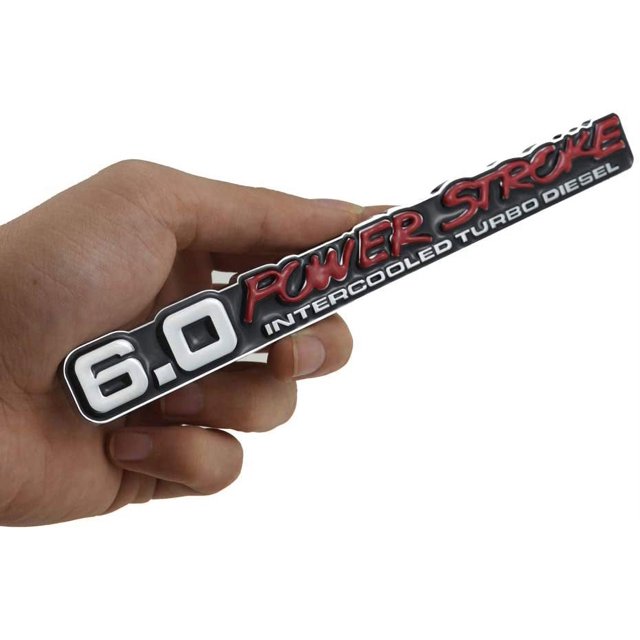 1Pcs 6.0L PowerStroke Intercooled Turbo Diesel Truck SuperDuty Badge 3D