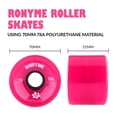 thumbnail image 4 of LOVIVER 8 Pièces Roues de Skateboard 70 X 51 Mm Roue Robuste 78A Cruiser Repair, 4 of 8