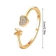 thumbnail image 3 of Anillos para mujer, regalos para mujer, anillo abierto de diamantes de moda para mujer., 3 of 4