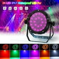 thumbnail image 1 of Waterproof LED Par Light 150W RGBW IP65 Stage Light, DMX512 Sound Activated 24 LED DJ Light for Outdoor Party Halloween Wedding, 1 of 7