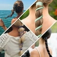 thumbnail image 2 of Hair Ties for Women Long Hair, 25" Elastic No Tangle Spiral Hair Ties Damage-Free Pony Tail Wraps for Thick Long Hair Motorcycle Hair Accessories for Sports- Bike Riding Swim Skiing- 3 Pack Colorful, 2 of 10