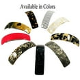 thumbnail image 4 of French Amie Curved Large 3 &frac34;&rdquo; Handmade Celluloid Volume Hair Barrette for Women, 4 of 57