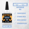 thumbnail image 3 of Gel de cianoacrilato súper fuerte para automoción KRAFTPROTZ 50 g, botella XXL, 3 of 6