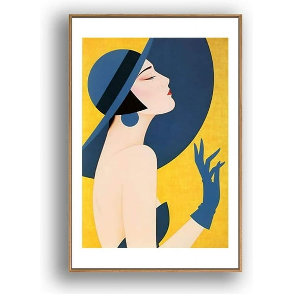 IDEA4WALL Framed Canvas Print Wall Art Red, Teal, & White Abstract Polygon Array Geometric Shapes Illustrations Modern Art Chic Colorful for Living Room, Bedroom, Office - 24"x36" Natural