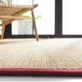 thumbnail image 4 of SAFAVIEH Natural Fiber Jovana Solid Area Rug, Maize/Burgundy, 2' x 3', 4 of 11