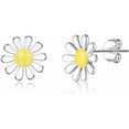 thumbnail image 6 of 925 Sterling Silver Daisy Flower Stud Earrings for Women Teens White Flower Stud Earrings Summer Spring Earrings, 6 of 10