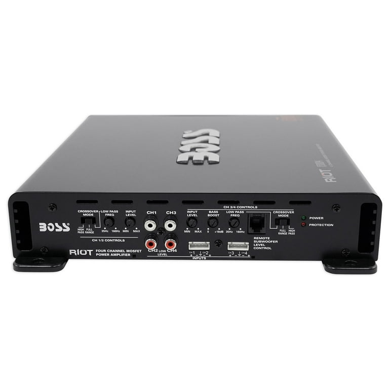 BOSS RIOT R3004 4チャンネルアンプ 1200W BOSS Audio Systems R3004 Riot Series 4 Channel Class A/B Car