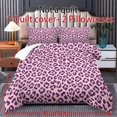 thumbnail image 6 of ZIATUBLES Queen Size Purple Leopard Print Duvet Cover Set, 3-Piece Soft Breathable Zipper Closure Bedding, Lightweight Easy Care Bed Linens for All-Season Use, Modern Bedroom Decor, 6 of 8