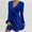 Blue women's summer mini dress a1, variant on Uscallm Women's Summer V Neck Long Sleeve Sequins Tie A-Line Mini Dress Elegant Party Cocktail Casual Chic Wedding Guest Night Out Mini Dress, Blue M