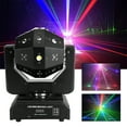thumbnail image 2 of RGBW 3In1 LED Laser Moving Head Stage Light DMX DJ Disco Party Effect Lighting, 2 of 10