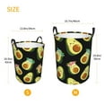 thumbnail image 5 of Fotbe Flowers Avocado Laundry Basket with Handles, Waterproof Large Laundry Hamper, Wash Bag for Corner Dorm, Rolling Laundry Basket with Handles-Small, 5 of 8