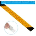 thumbnail image 4 of Uxcell 0.3" x 26 FT Reflective Tape High Viscosity Tape Waterproof Warning Roll Reflective Strip 4 Pcs Black Yellow, 4 of 6