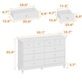 thumbnail image 5 of Oxylife Wooden 10-Drawer Dresser, White Chest of Drawers Storage Cabinet, 5 of 9