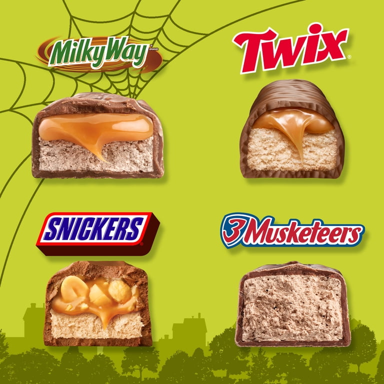 Snickers, Twix, Milky Way & 3 Musketeers Minis Halloween Candy