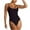Black, variant on WREESH Womens One Piece Swimsuits New Suspender Backless Lanyard Large Solid Color Swimsuit Sleeveless Bathing Suits Blue