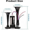 thumbnail image 3 of 600DB Train Horn Kit for 12V Vehicles - Waterproof Air Horn with Compressor, Universal Car Truck Motorcycle Upgrade, 3 of 9