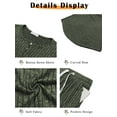 thumbnail image 6 of MOSHU Two Piece Womens Pajama Sets Button Down Shirts and Drawstring Pants with Pockets Solid Lounge Sets for Women, 6 of 10