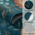 thumbnail image 7 of Moynesa 2'x6' Floral Runners for Hallways, 2x6ft Kitchen Runner Rug Ultra-Thin Soft Rug, Non-Slip Washable Rug Runner Stain Resistant Boho Rug Low-Pile Carpet Runner for Bathroom Bedroom,Blue, 7 of 7