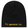 thumbnail image 2 of Infant New Era  Black Iowa Hawkeyes Mini Fan Beanie, 2 of 2