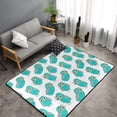 thumbnail image 2 of Cute Green Owl Shaggy Area Rug, Rugs for Living Room Bedroom Non Slip Door Mat Indoor Carpet Machine Washable Nursery Home Decor Floor Mats for Entryway 60x39in-#, 2 of 5
