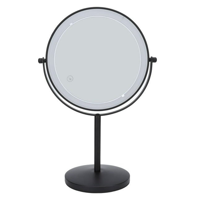 Espejo De Maquillaje LED, Aumento 3X, Rotación De 360 grados, Espejo Iluminado LED, Base Estable De Doble Cara Para Uso Diario
