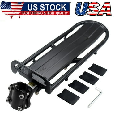 Bike Rear Rack Retractable Aluminum Alloy Bicycle Cargo Rack Mount