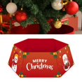 thumbnail image 2 of Diconna Christmas Tree Skirt Santa Claus Letter Print Decorative Apron, 2 of 5