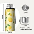 thumbnail image 7 of 20 Oz Lemon Coffee Tumbler Double Wall Insulated Stainless Steel Water Bottle | Metal Reusable Thermoses Flask with Cup Cap | Leak & Sweat Proof with Anti-Dust Lid, 7 of 7