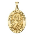 thumbnail image 2 of Picturesongold.Com Saint Crescentia Religious Medal Necklace Pendants Female-1/2x2/3" 14k White Gold, 2 of 4