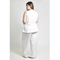 thumbnail image 3 of Conjunto elegante a rayas Roman Fashion /Tallas Extras, 9007 (Blanco) blanco 40, 3 of 6
