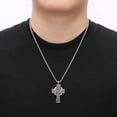 thumbnail image 6 of HZMAN Stainless Steel Celtic Cross Necklace for Men Women Vintage Viking Irish Knot Amulet Pendant Jewelry Gift, 6 of 6
